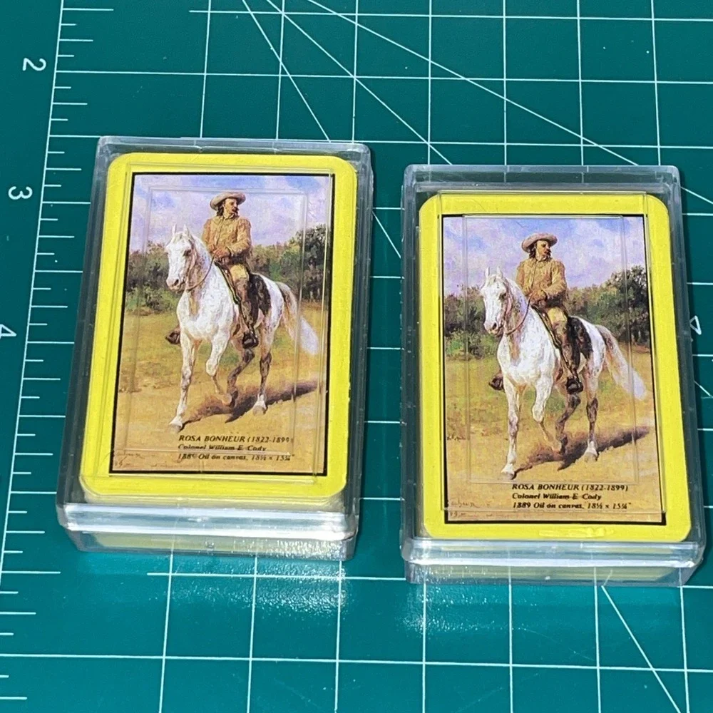 Two Full‎ Decks of Miniature Playing Cards in Hard Plastic Cases | Colonel Cody